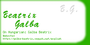 beatrix galba business card